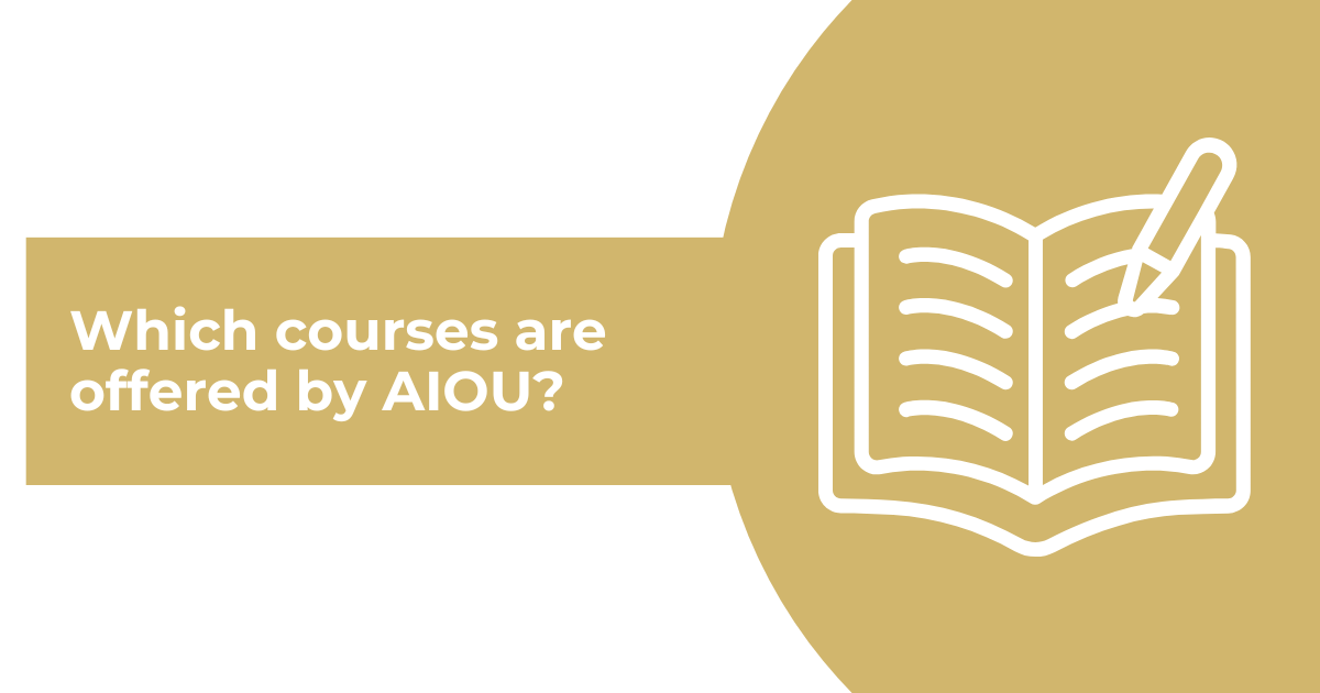 Which courses are offered by AIOU