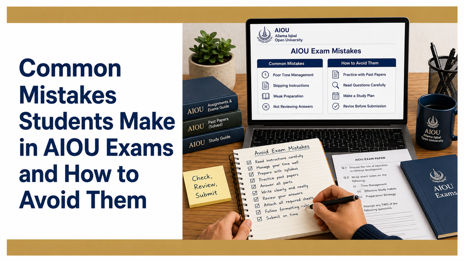 Common Mistakes Students Make in AIOU Exams and How to Avoid Them