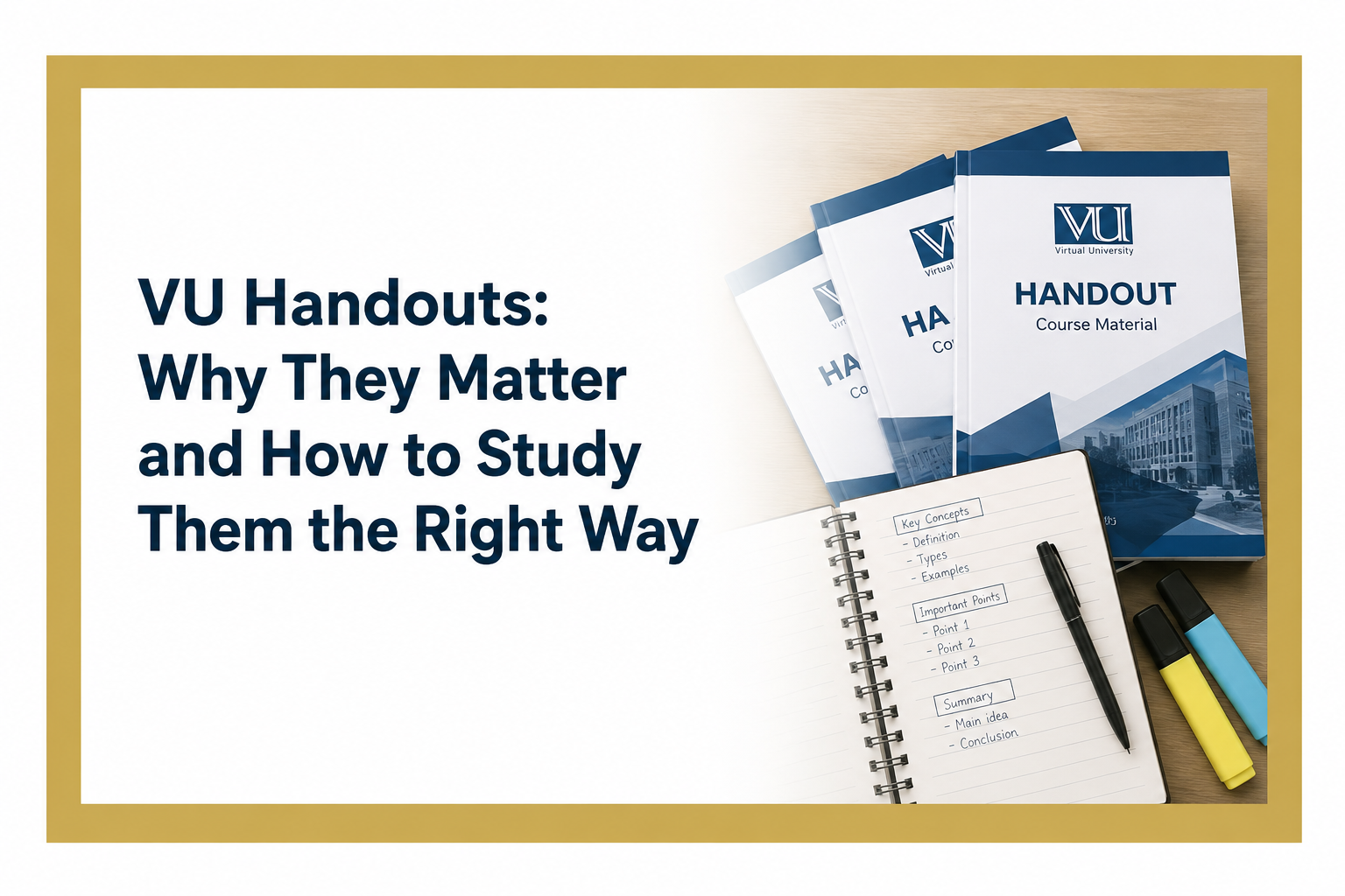 VU Handouts Why They Matter and How to Study Them the Right Way